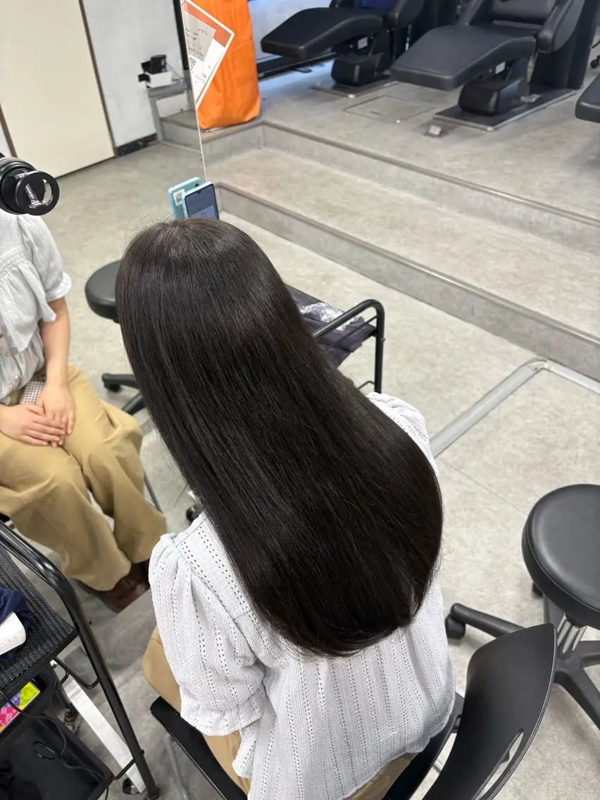 ロング カラー ヘアカラー トリートメント 韓国っぽ×透け感🪽 Fumi 🤍のヘアスタイル