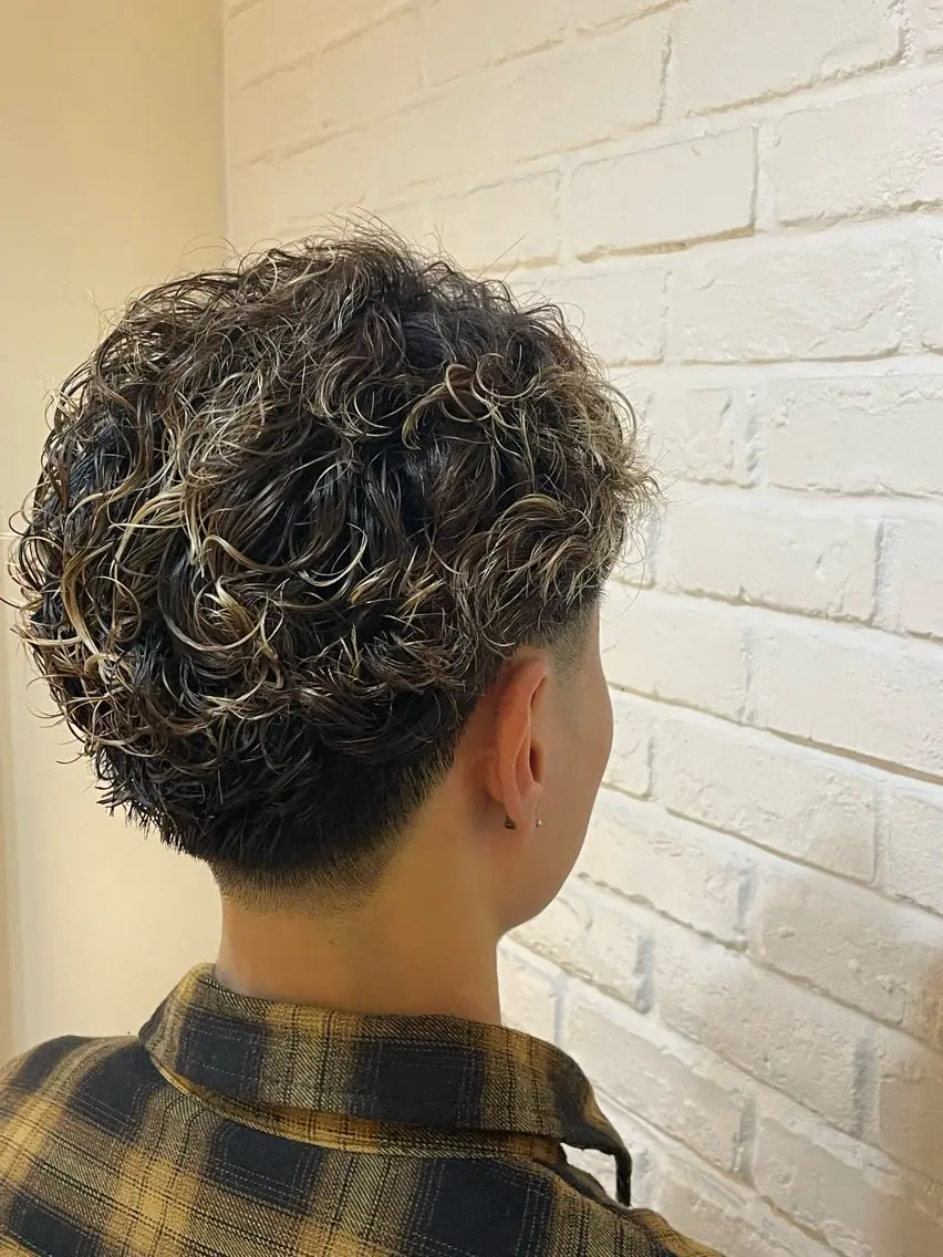 パーマ メンズ メンズパーマ プードルパーマ プードルパーマ 辻野 光希のヘアスタイル