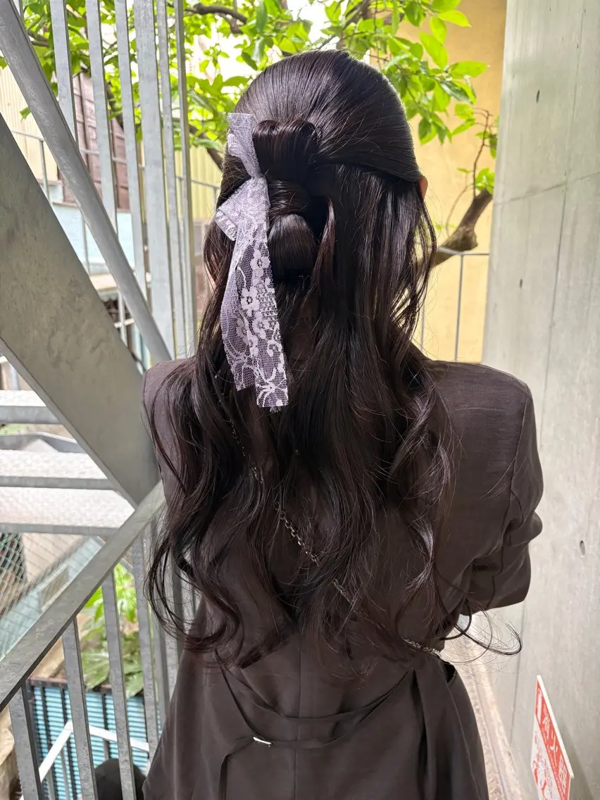 ロング ヘアアレンジ ヘアセット yuuna/ ハッシュカット🎀のヘアスタイル