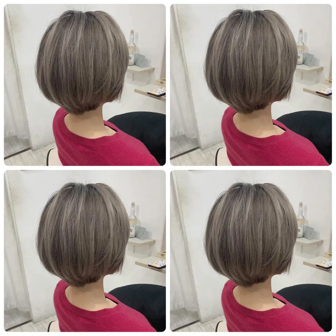 ショート カラー ヘアカラー トリートメント 京都大人女性ショート 徒歩1分/秋山のヘアスタイル