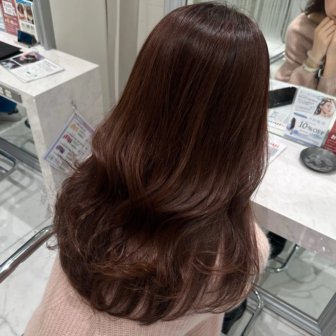 セミロング カット ヘアカラー 韓国スタイル🇰🇷 児島葉月のヘアスタイル