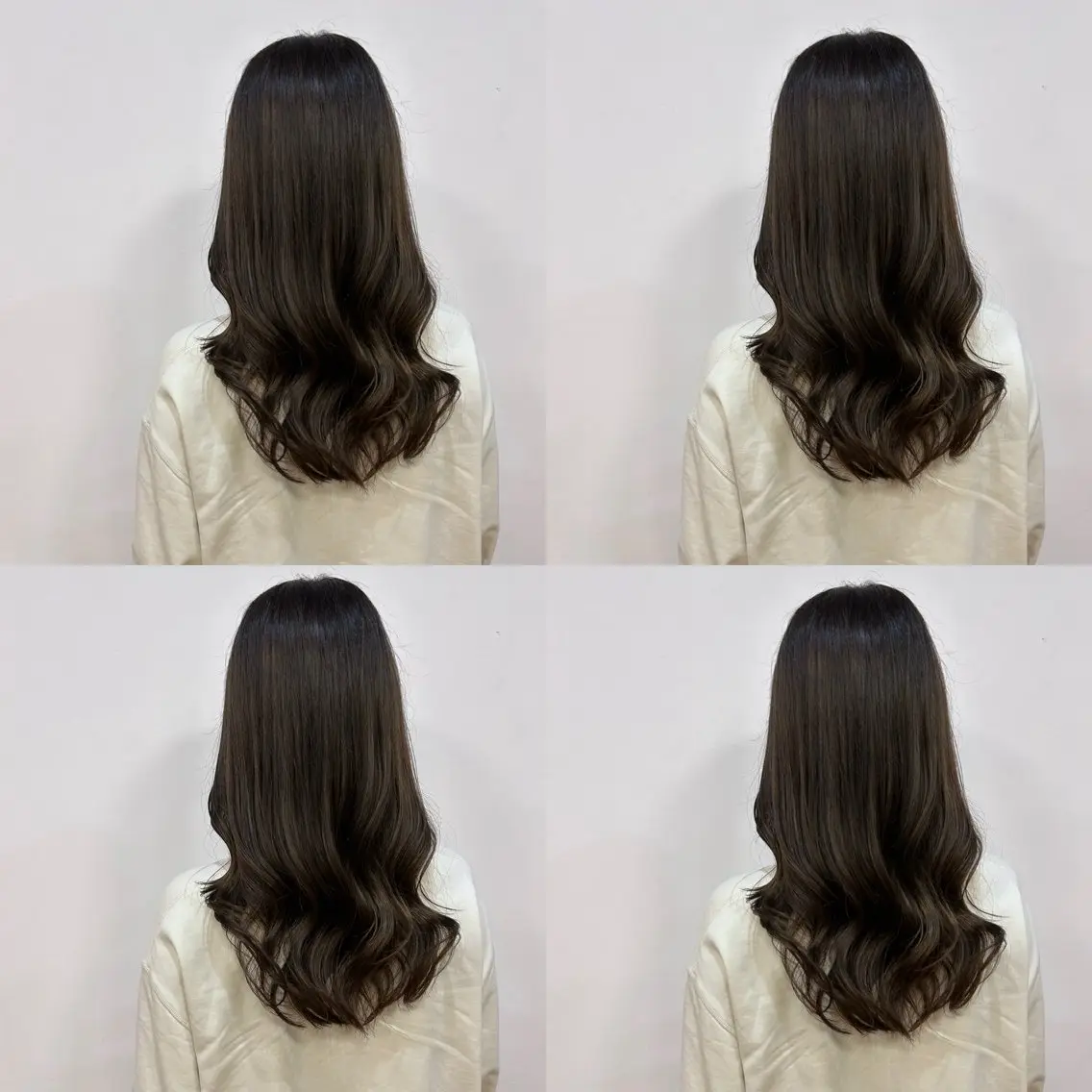 セミロング 河口 友里のヘアスタイル