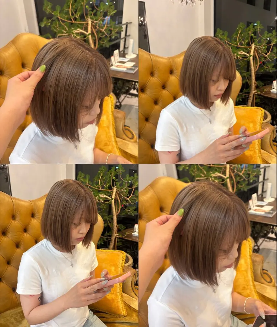 カラー ヘアカラー 伊藤 詩のヘアスタイル