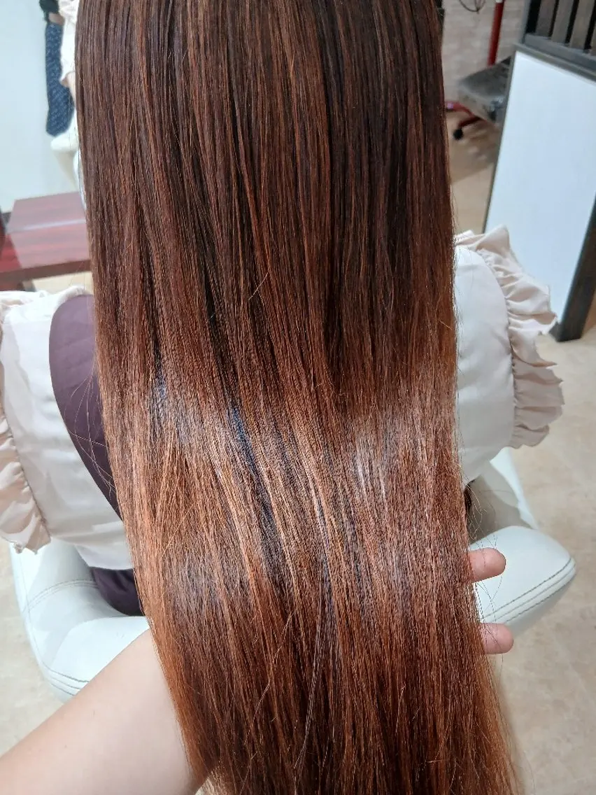ロング 髪質改善 トリートメント ヘアカラー トリートメント Nanami/ 似合わせカットのヘアスタイル