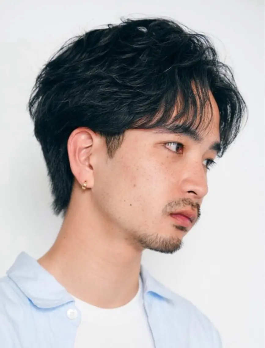 ショート パーマ メンズ カット パーマ fifthパーマ特化 ユウリのヘアスタイル
