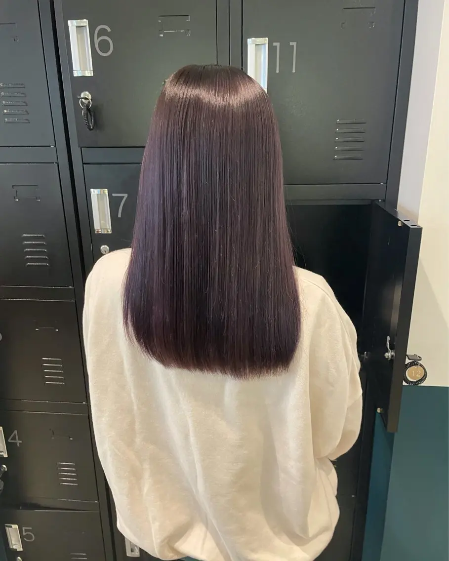 セミロング カラー ヘアカラー トリートメント mizu🐾 hair braceのヘアスタイル