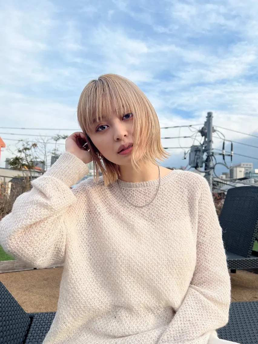 ミディアム カラー ヘアアレンジ ヘアカラー トリートメント ヘアセット 🌈インナーカラー ‘ショウマ’🌈のヘアスタイル