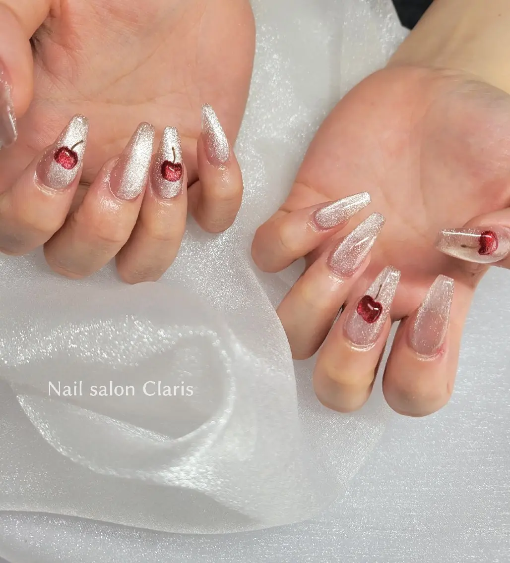 ネイル スカルプネイル シンプルネイル Nailsalon Clarisのネイルデザイン
