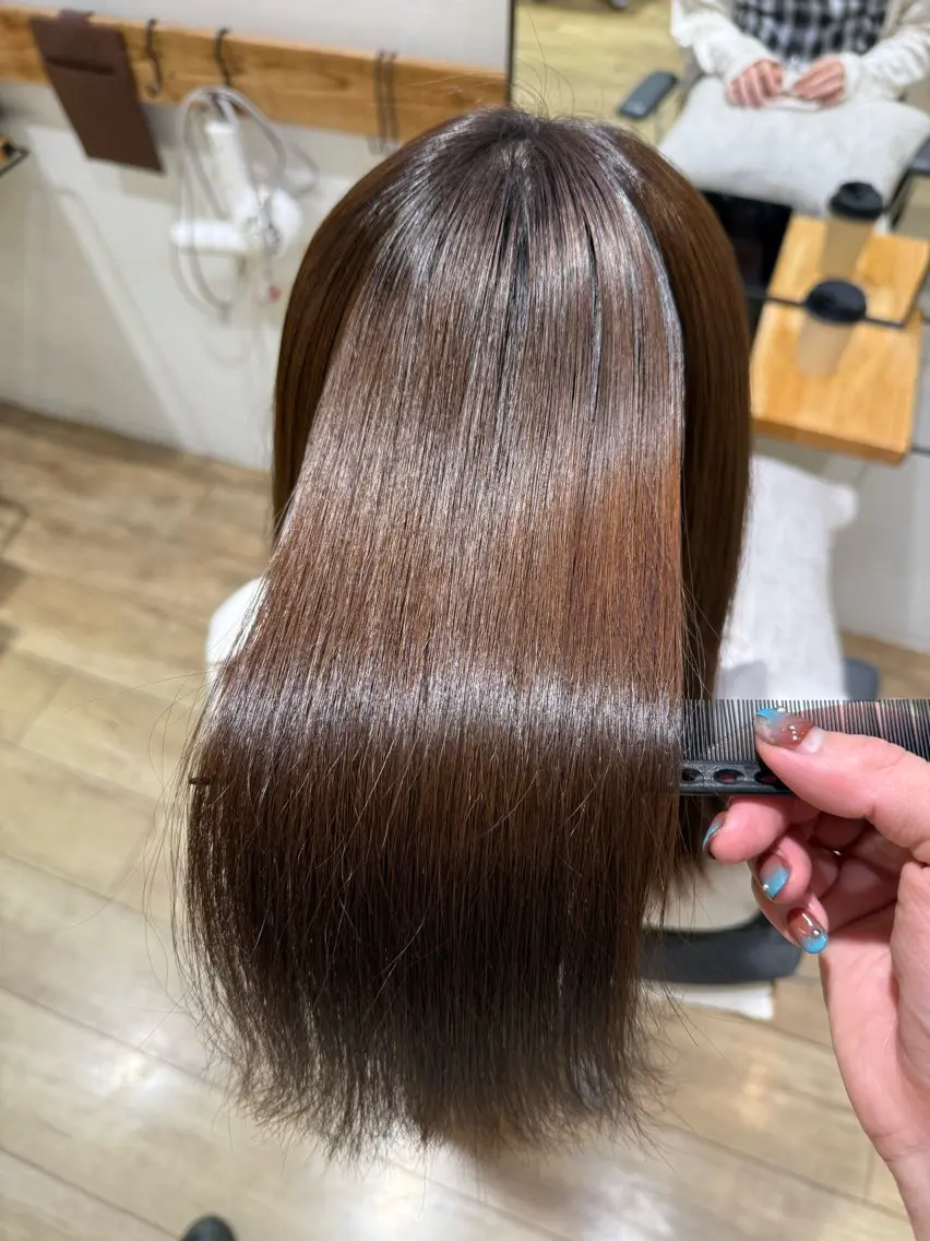 ロング 縮毛矯正 ✨️パーマ✨ たなかひろとのヘアスタイル