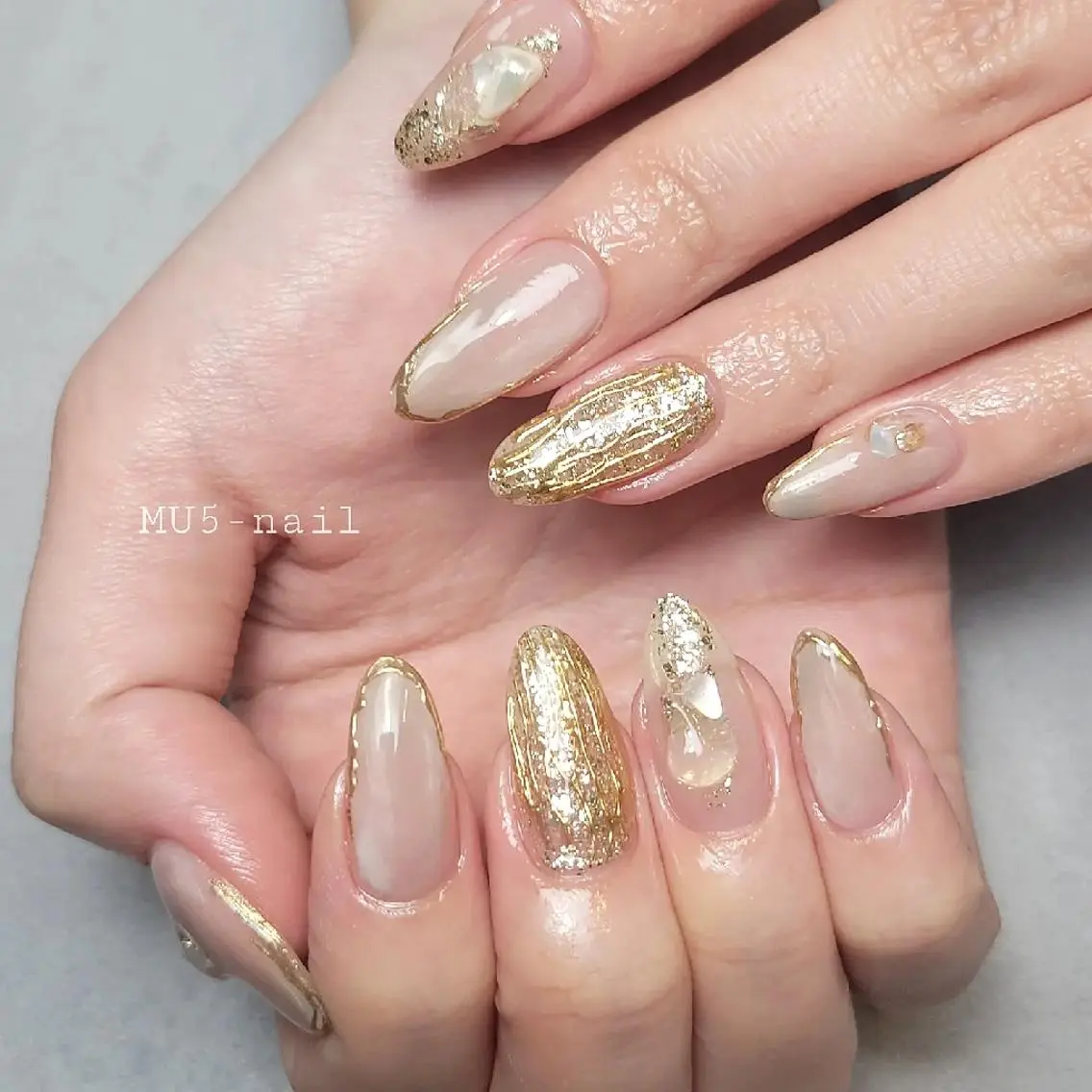 ネイル ニュアンスネイル ハンドネイル ハンドケア MU5-nail 金山ネイルサロンのネイルデザイン