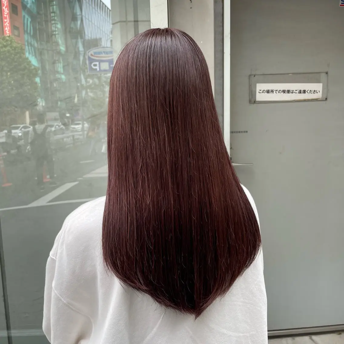 【🩷癖毛で悩んでいる方必見🩷】真っ直ぐになる縮毛矯正＋ケアカラー🌟の写真