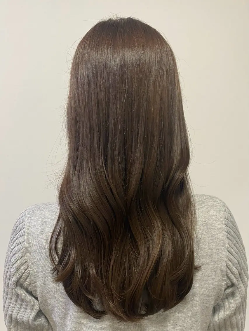 ロング カラー アディクシーカラー ブリーチ ブリーチなしカラー トリートメント 【エシカル】 HOSOMIのヘアスタイル
