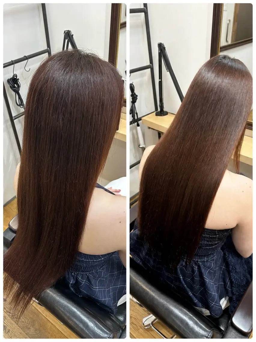ロング 縮毛矯正 【銀座】✨髪質改善✨ 鈴木龍太のヘアスタイル