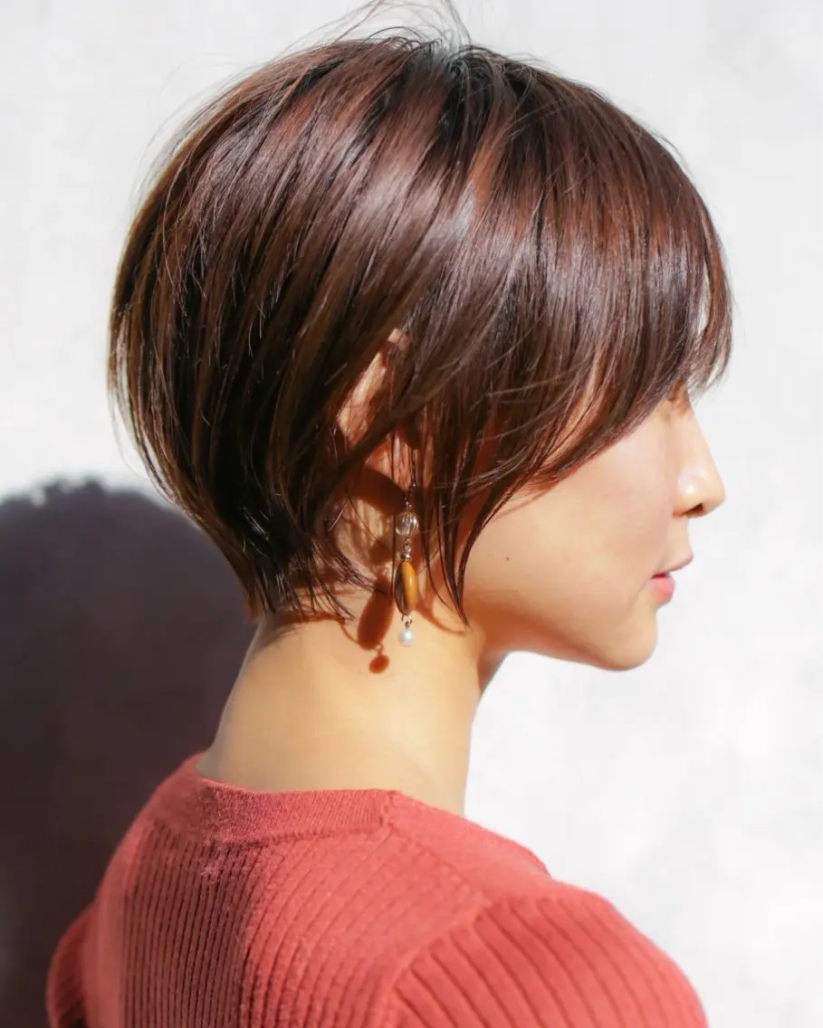 ショート カット ヘアカラー 辻口 俊のヘアスタイル