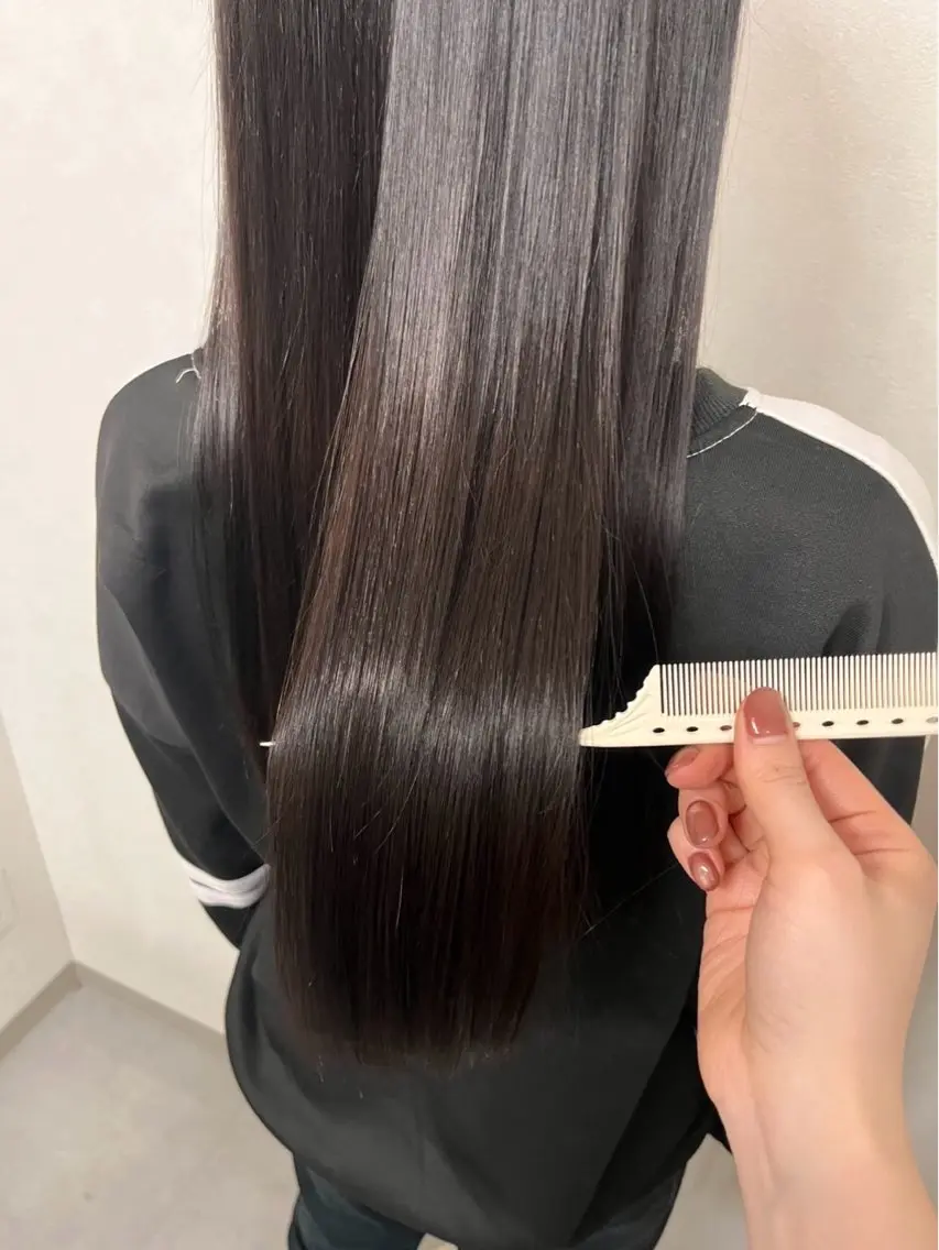 ロング カラー 髪質改善 トリートメント ヘアカラー トリートメント 上越/Lazo/ Honohaのヘアスタイル