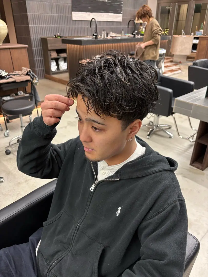 パーマ メンズ メンズパーマ メンズパーマ特化 sayoのヘアスタイル