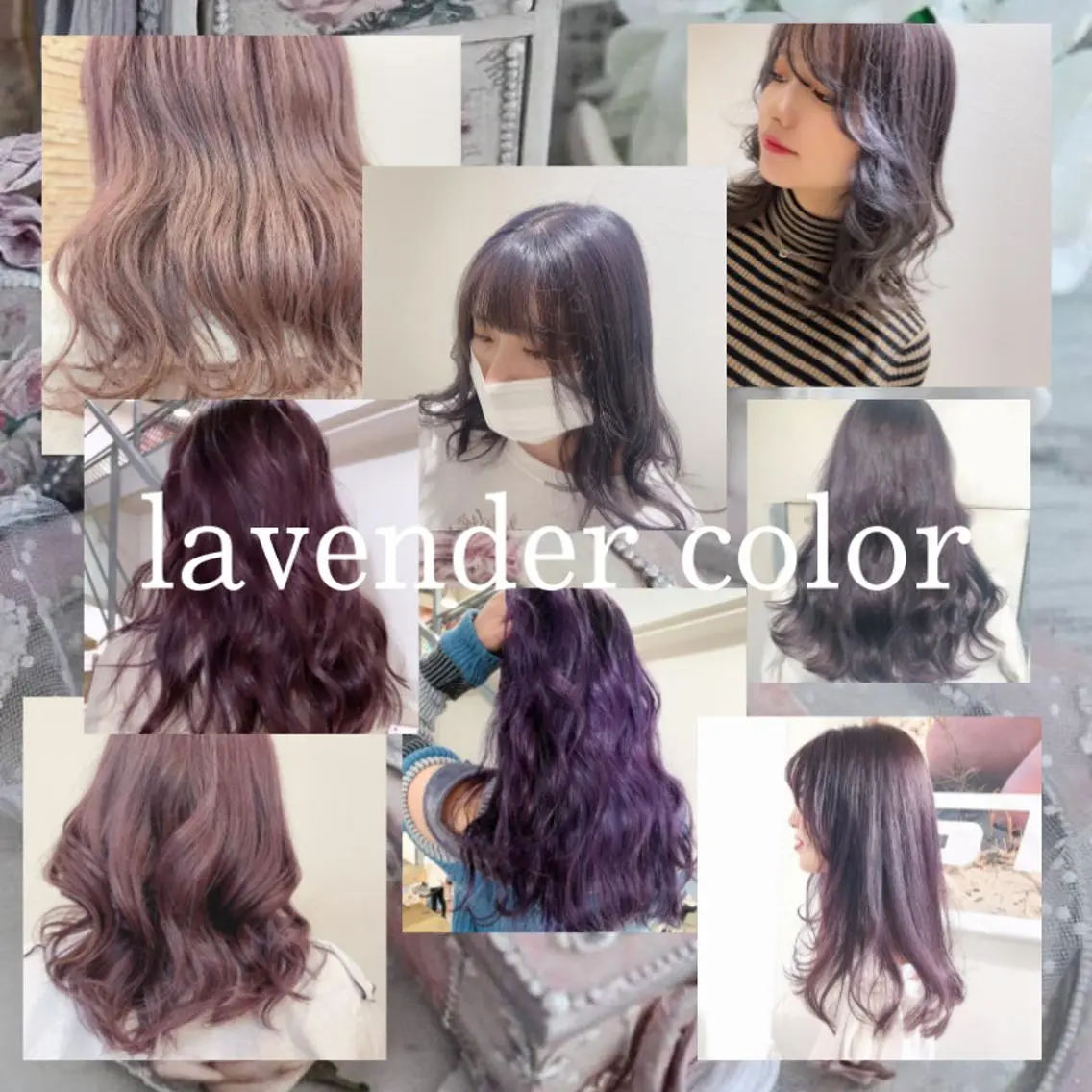 ミディアム カラー ヘアアレンジ ラベンダーカラー ヘアカラー トリートメント 🎀トップスタイリ スト湯川響🎀のヘアスタイル
