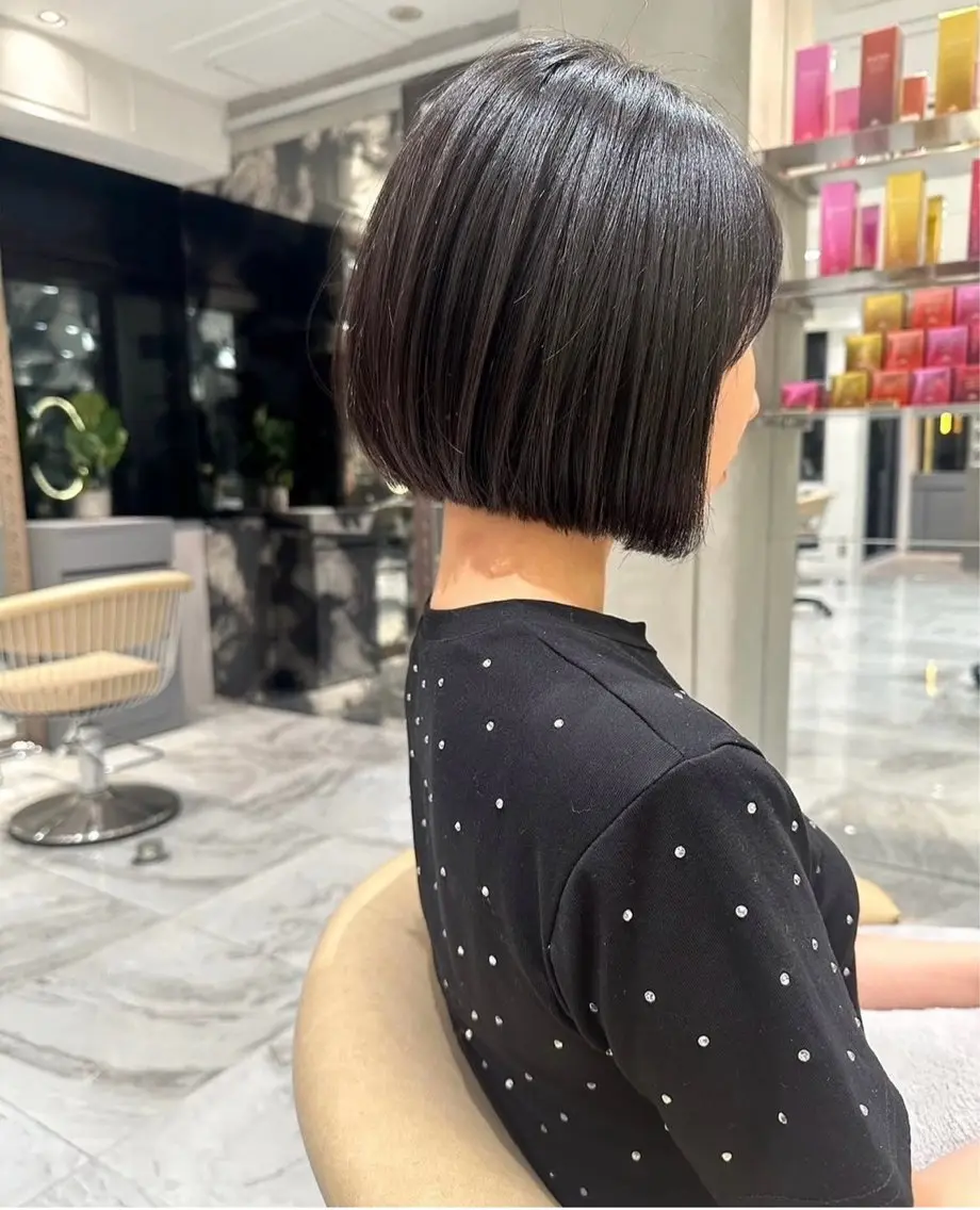 ショート カット トリートメント 縮毛矯正/艶髪/ 透明感カラー輝希のヘアスタイル