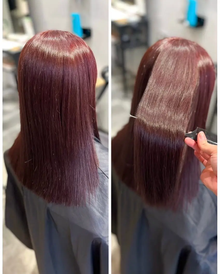 ロング トリートメント 大中 希実のヘアスタイル