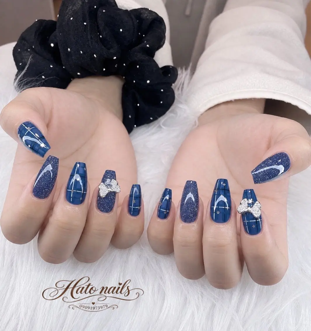 ロング 韓国風ヘア ハンドネイル Hato Nailsのネイルデザイン