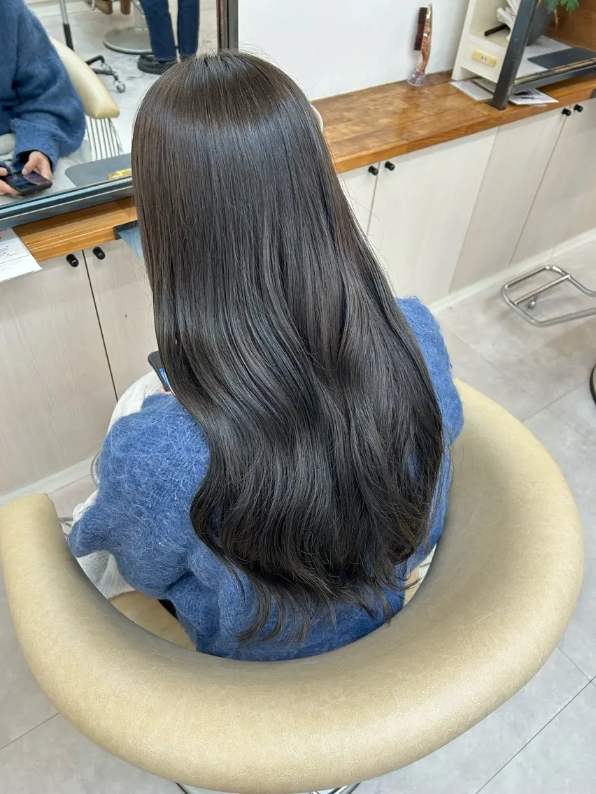 ロング カラー グレージュ sana🤍ボブ ベージュ🤍のヘアスタイル