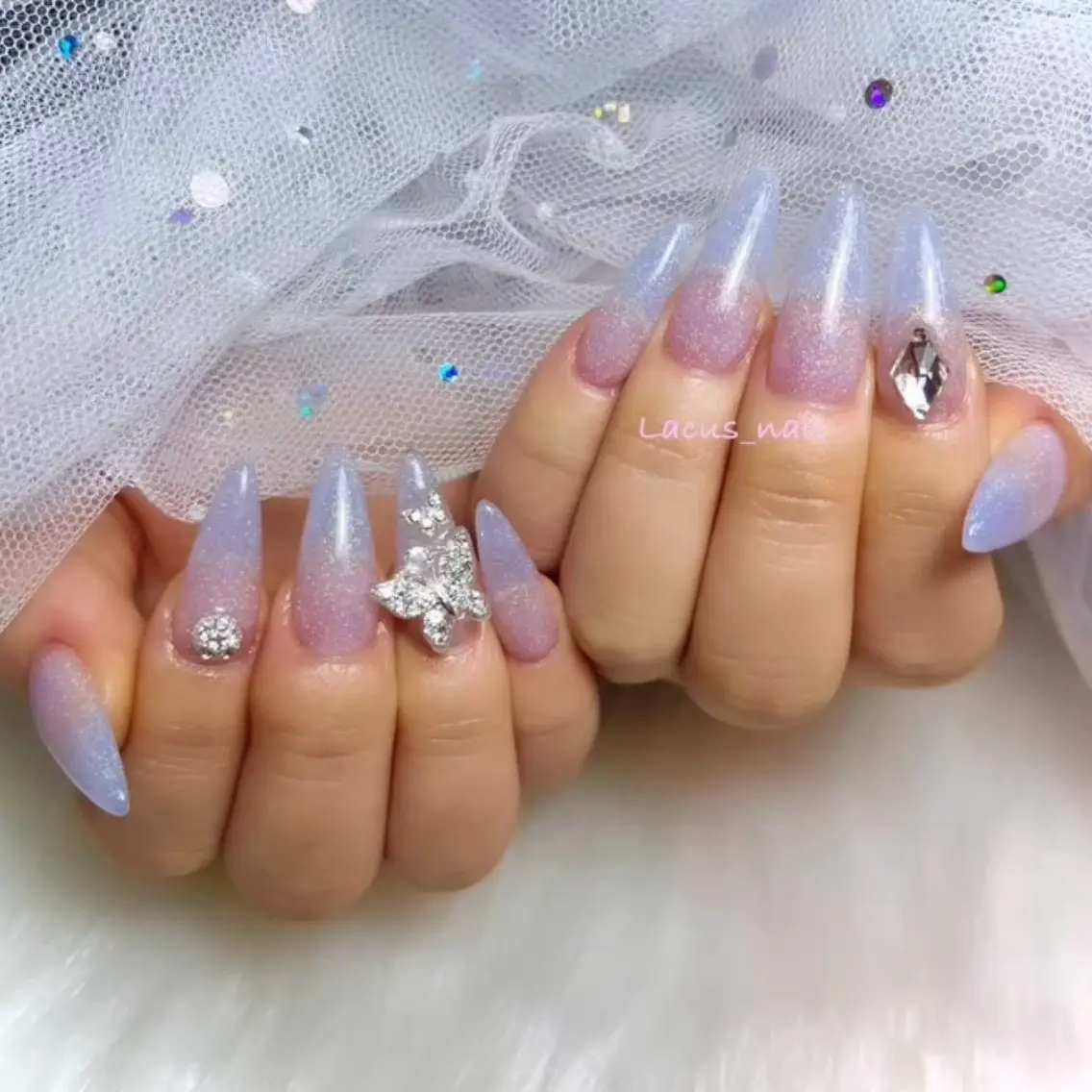 ネイル アートネイル スカルプネイル Nail Salon Lacusのネイルデザイン