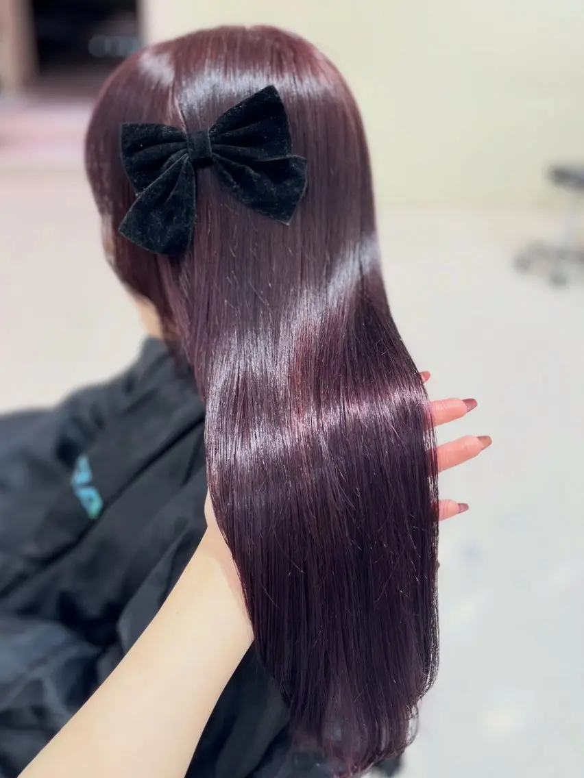 カラー ヘアカラー トリートメント ベージュ・ラベンダー カラー🎀りりのヘアスタイル