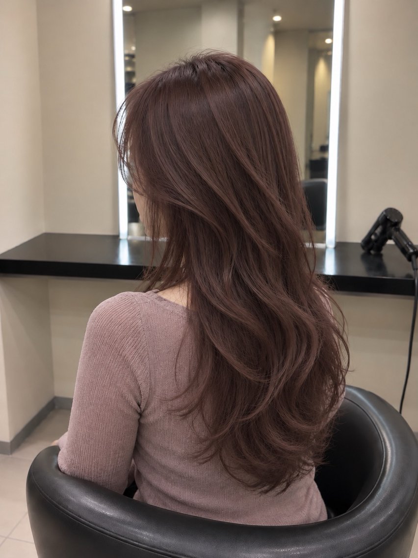 ミディアム カラー ブラウンカラー トリートメント 🌈ウルトワ水素 髪質改善naru🌈のヘアスタイル