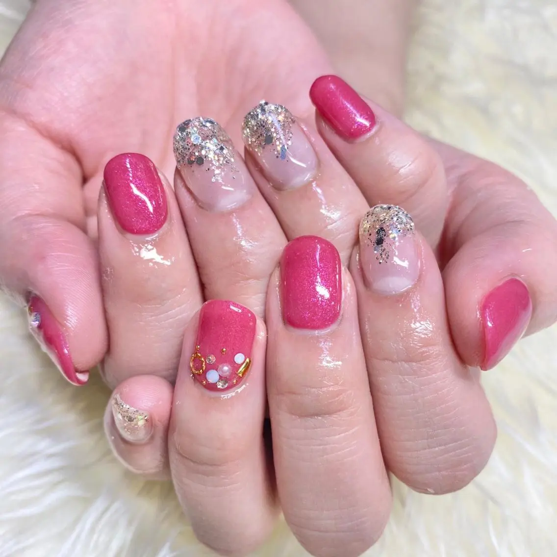 ネイル キラキラネイル ハンドネイル Nail&eye Belire 新宿のネイルデザイン