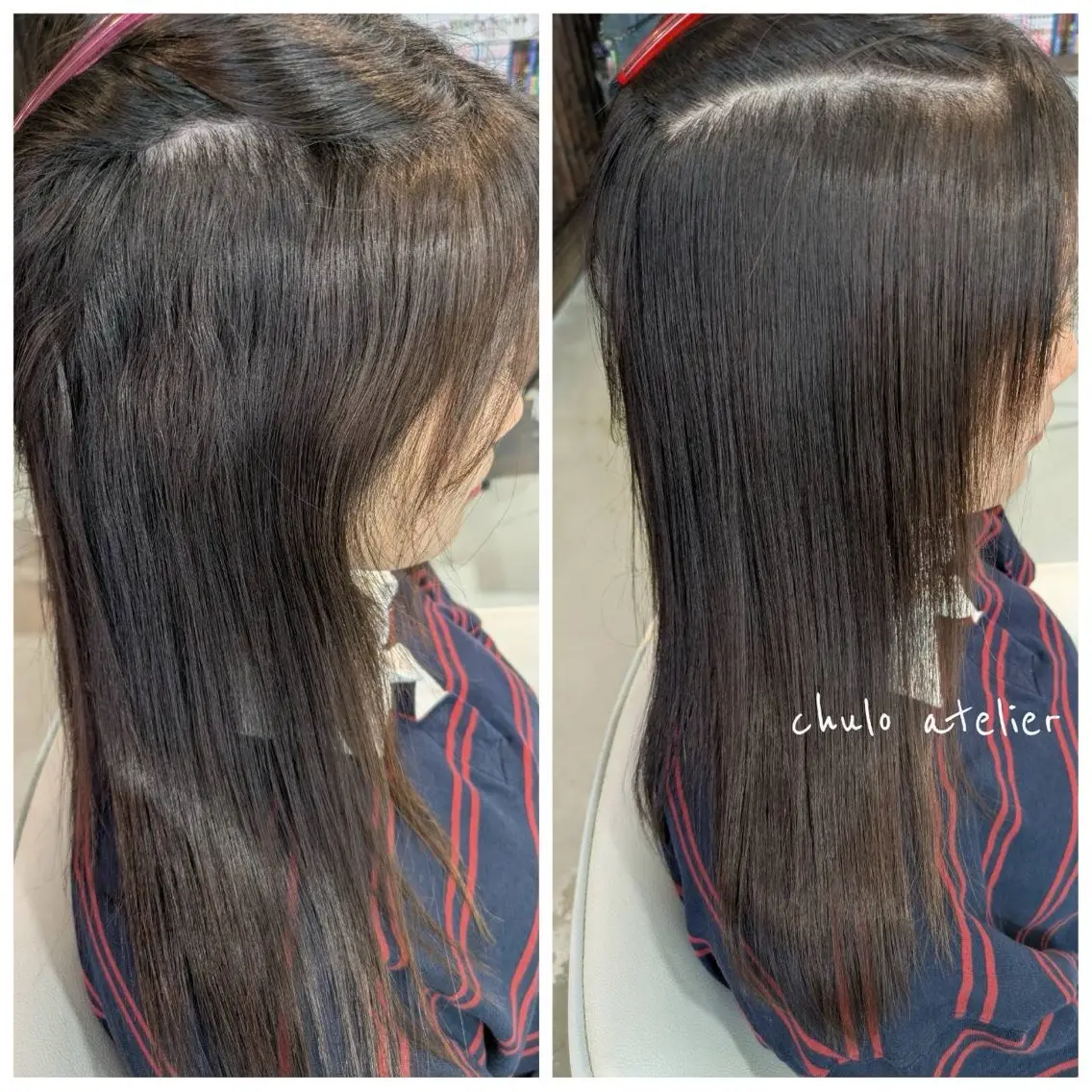 ロング 縮毛矯正 大崎 彩央のヘアスタイル