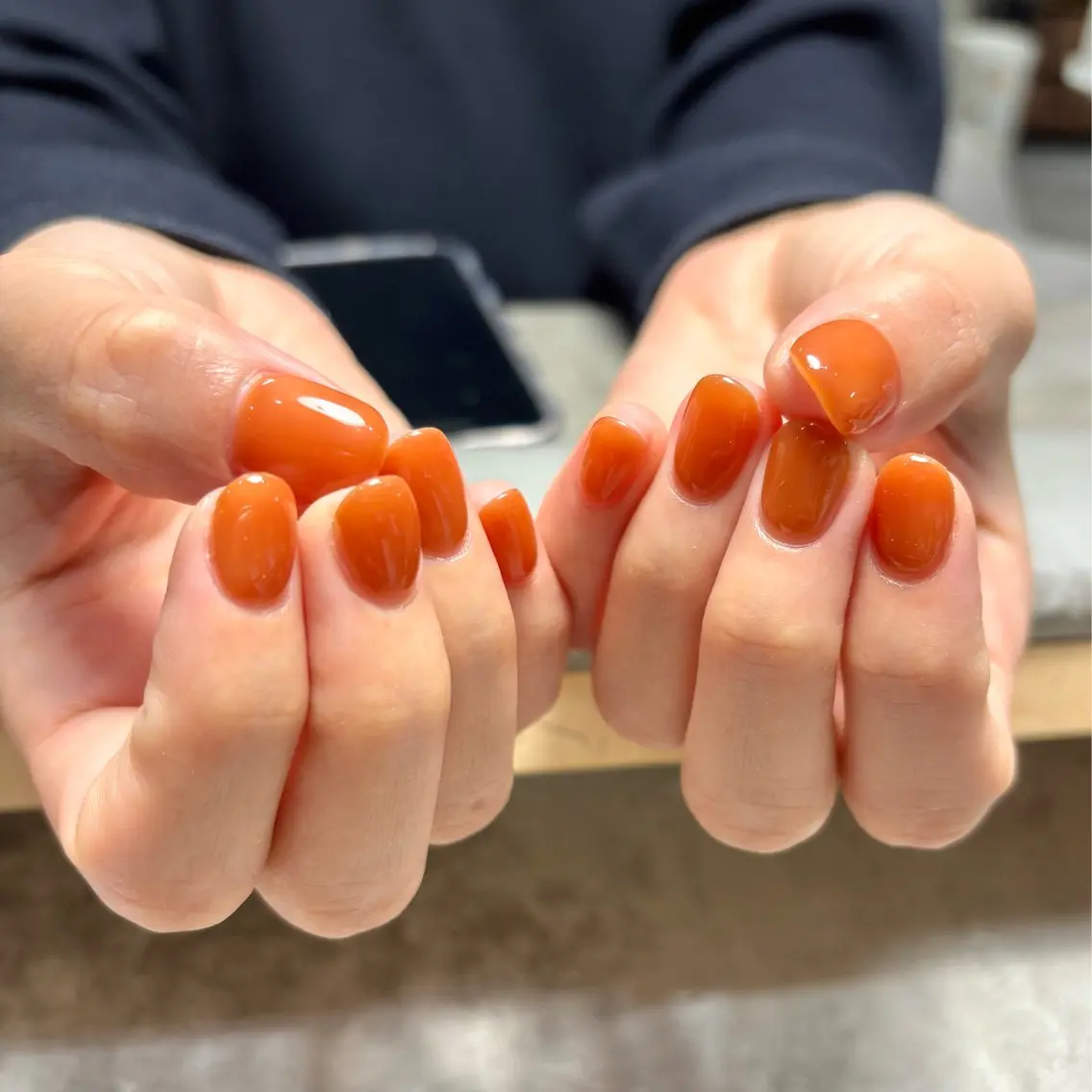 ネイル ワンカラーネイル ハンドネイル JUN NAIL ioのネイルデザイン