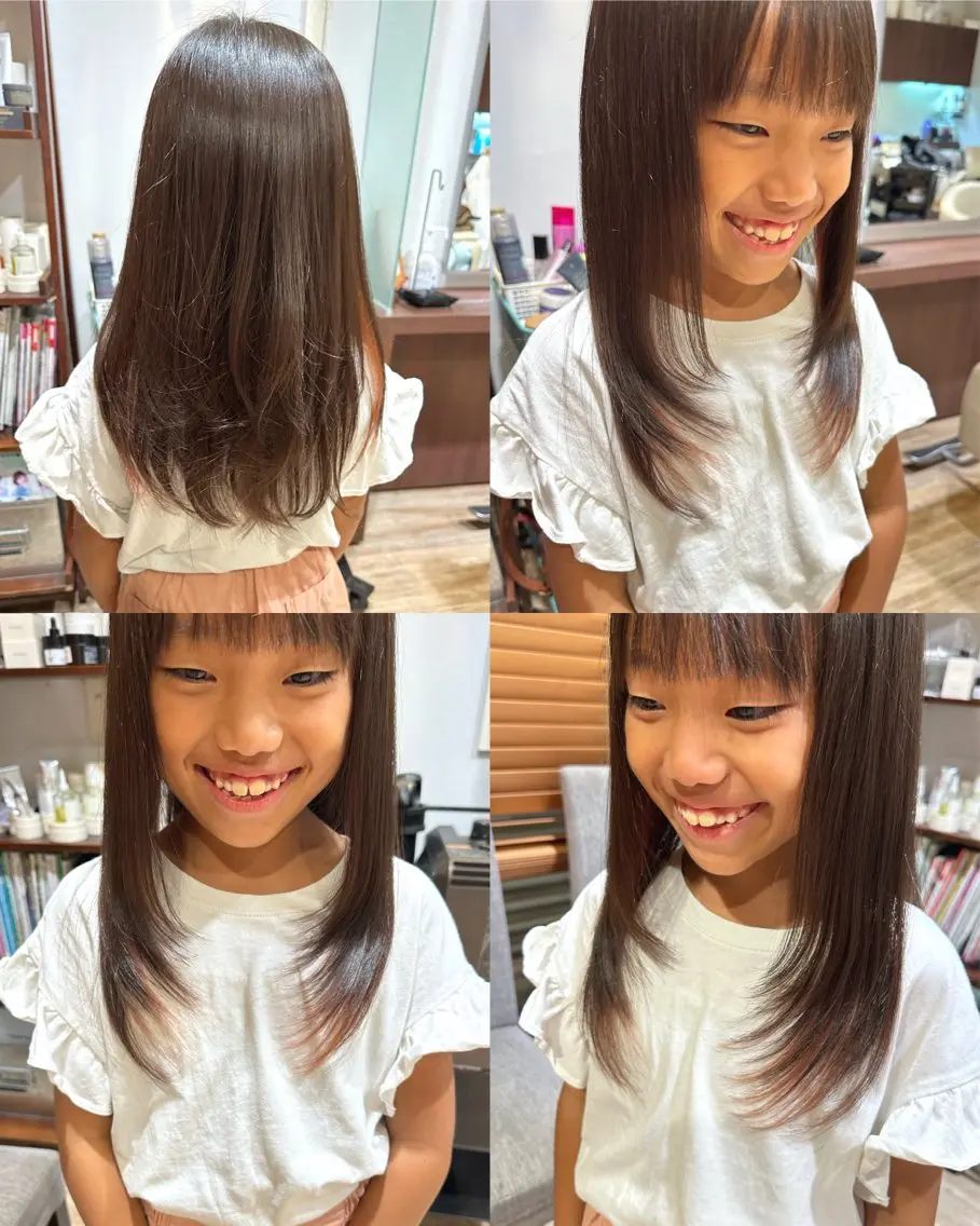 ロング ロングレイヤー レイヤーカット ロング 宇都 唯のヘアスタイル