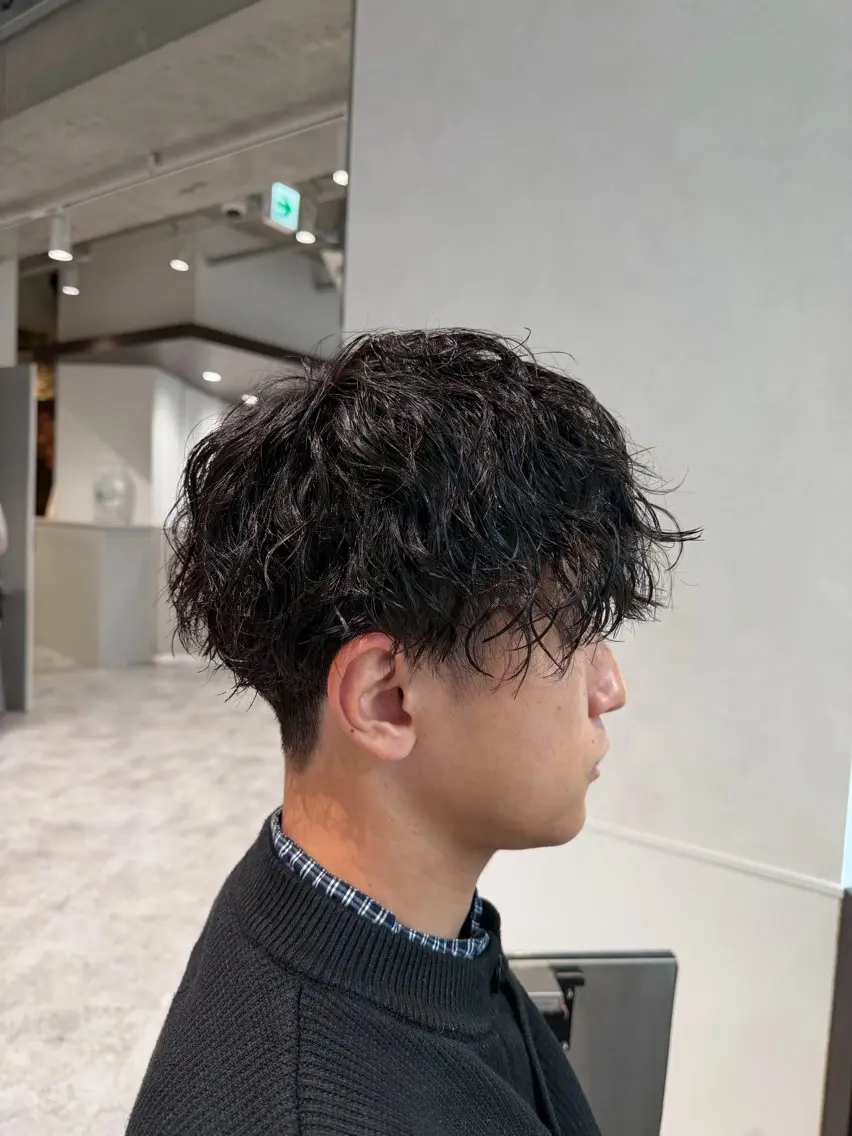 ショート パーマ メンズ/レイヤー ✨辻 日向のヘアスタイル