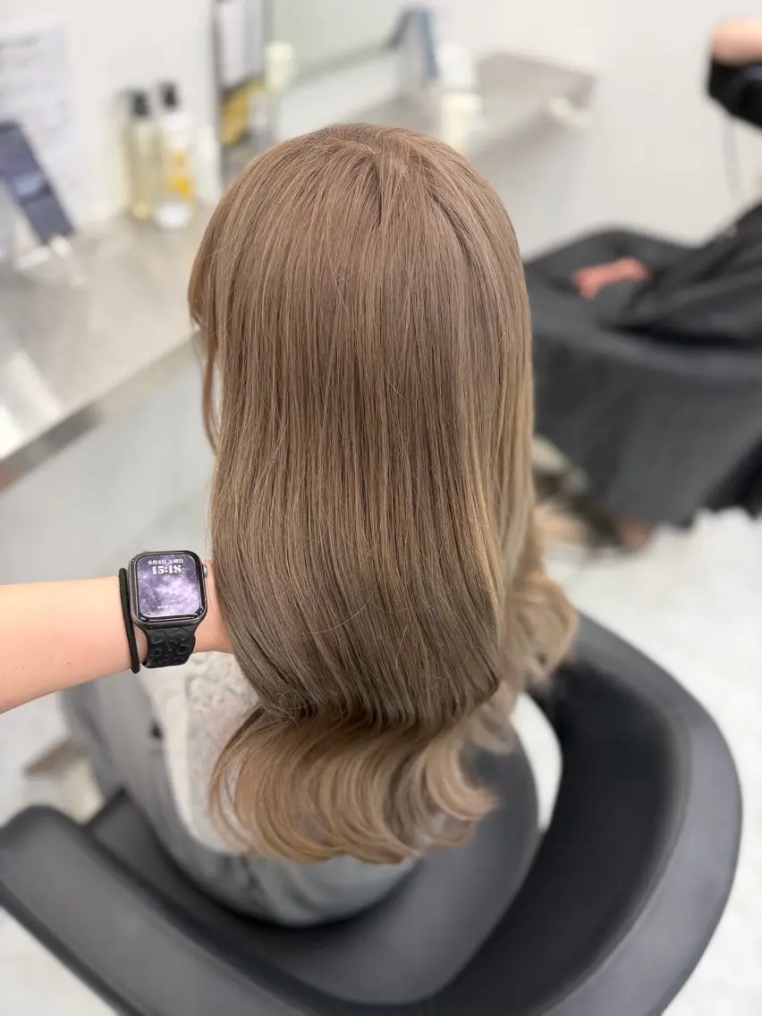 カラー ヘアカラー トリートメント 透明感カラー🎀艶髪 Anju/渋谷🎀のヘアスタイル