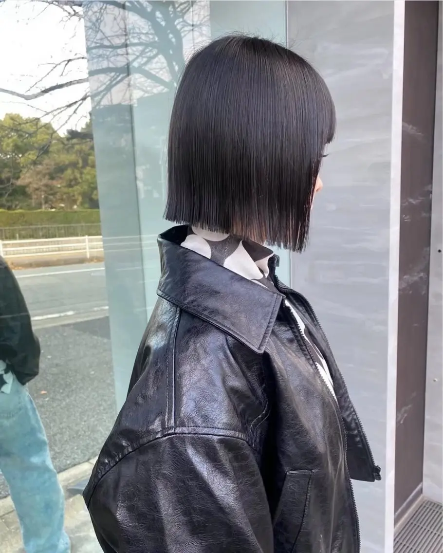 ミディアム カラー ヘアカラー トリートメント ヘッドスパ qpulaあいみ 透明感カラーのヘアスタイル