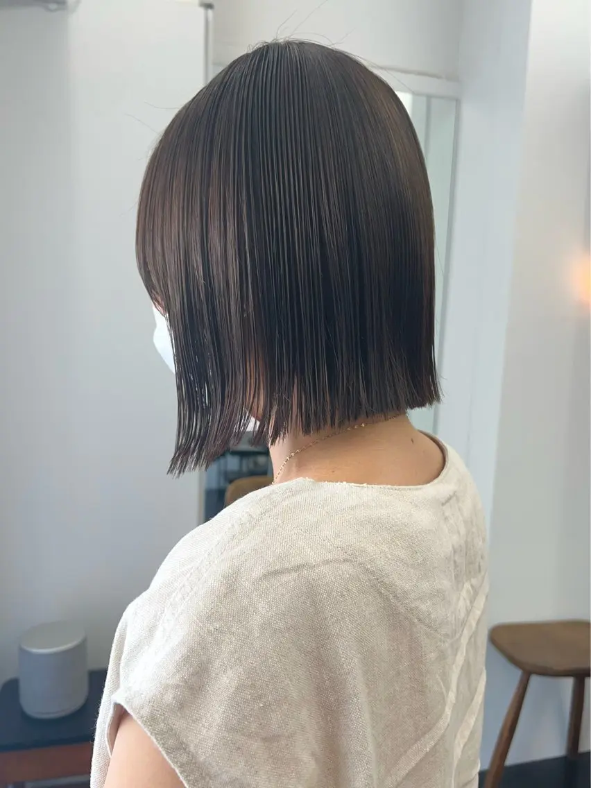 ミディアム カラー カット ヘアカラー 縮毛矯正 manami (sibell)のヘアスタイル