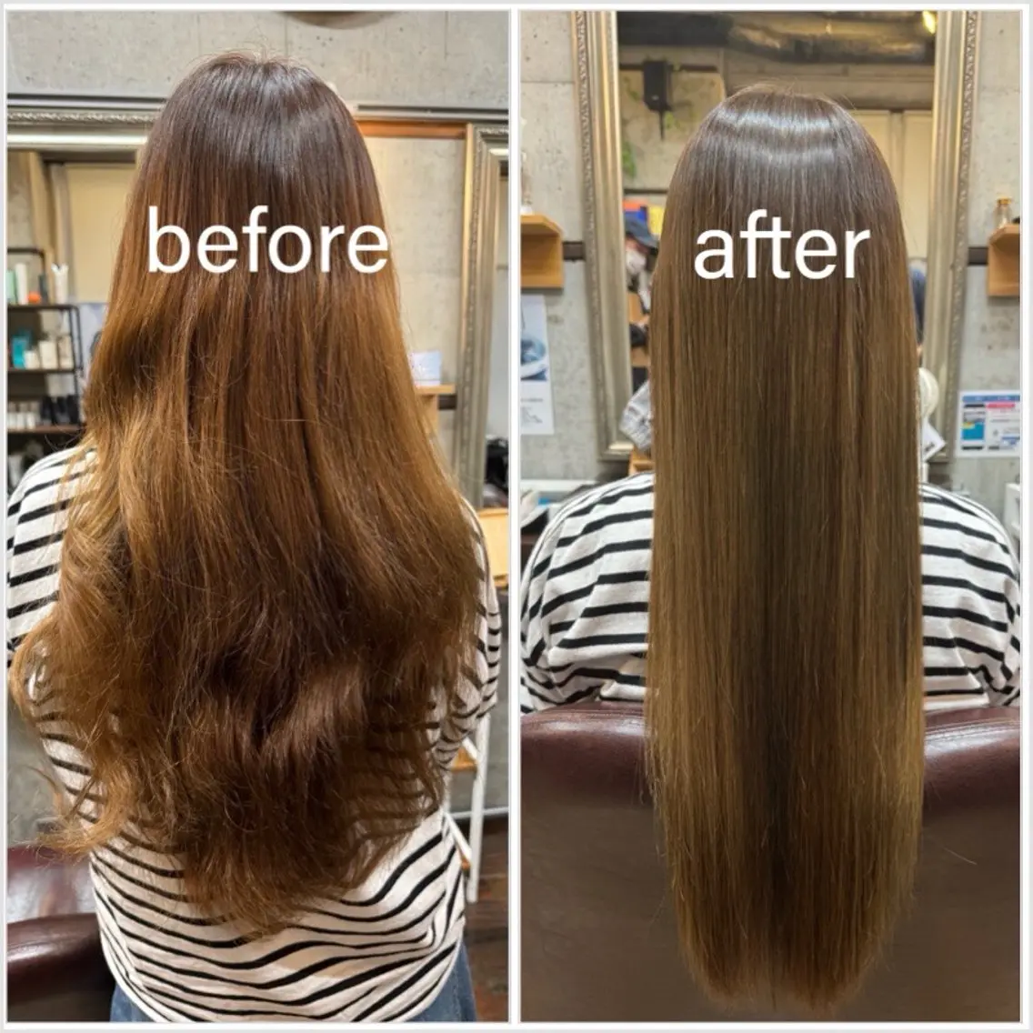 ロング カラー カット ヘアカラー トリートメント La Ruelle 江曽島店/髪質改善のヘアスタイル