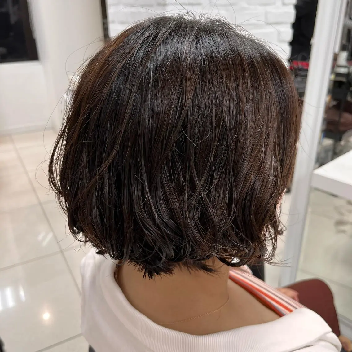 ショート パーマ ショートヘア 外ハネヘア 【メンズ縮毛矯正/ Ryoka】のヘアスタイル