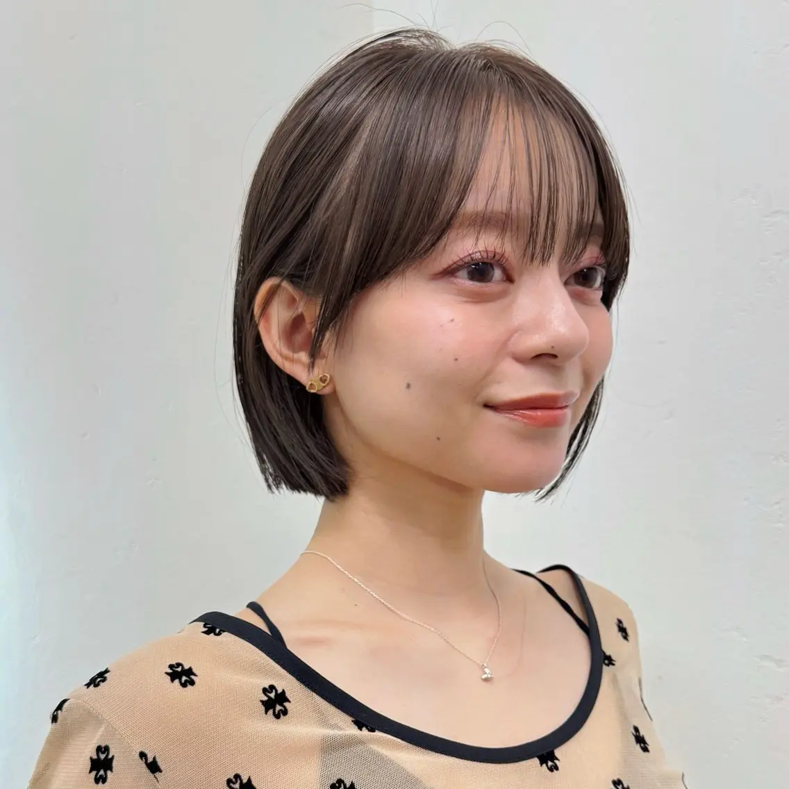 ショート カラー ボブ レイヤー🐏髪質改善 /透明感/みっきーのヘアスタイル