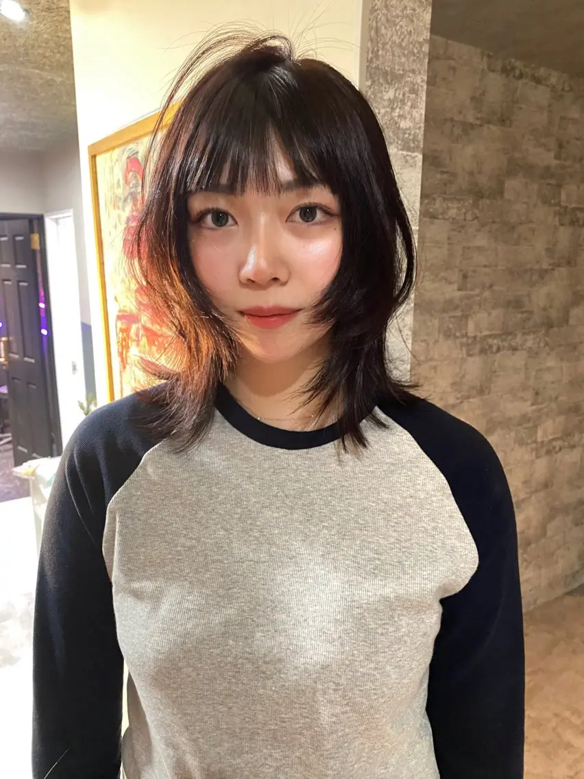 ミディアム カラー カット ヘアカラー トリートメント mai / linoah˚✧のヘアスタイル
