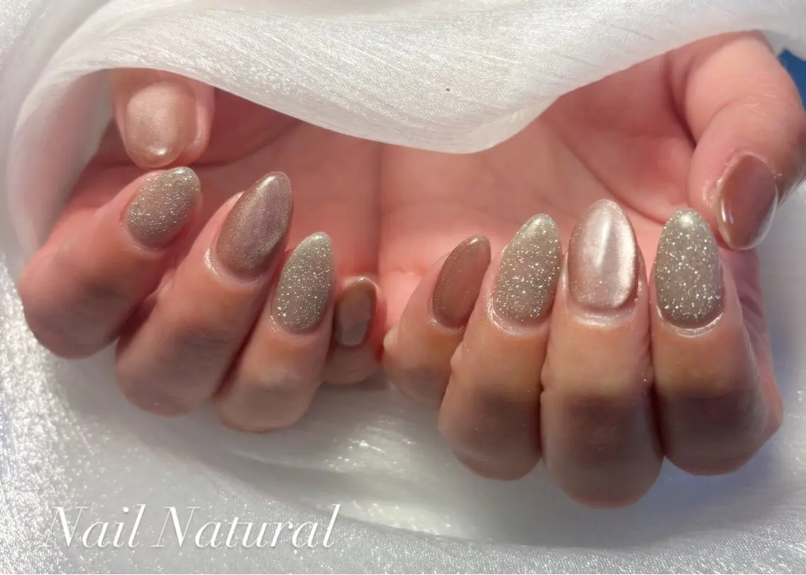 ネイル フラッシュネイル フットネイル フレンチネイル ジェルネイル ガラスフレンチ ハンドネイル Nail salon Natulalのネイルデザイン