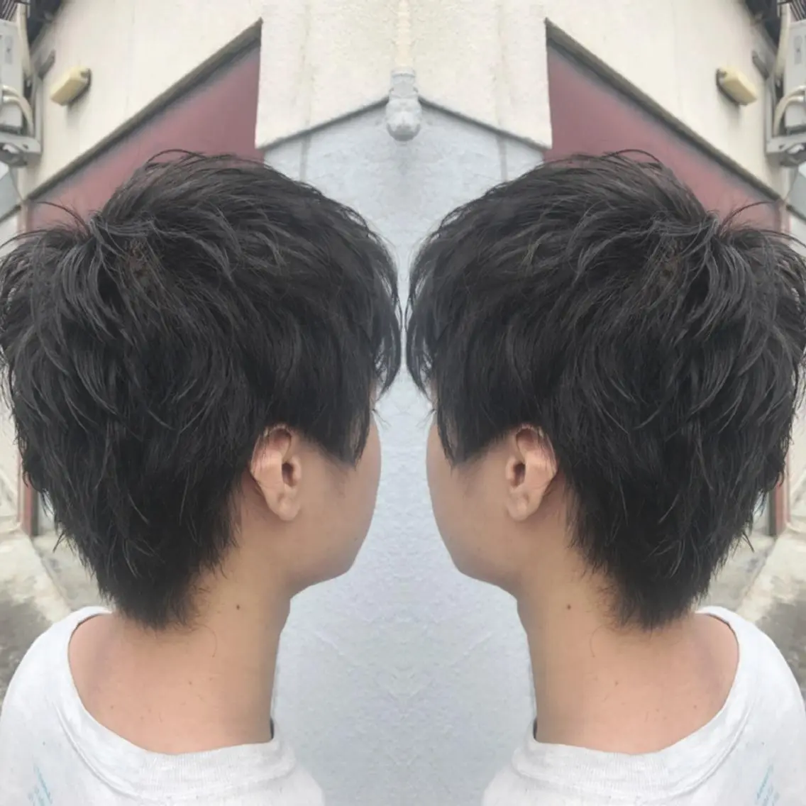 ショート パーマ メンズ 重政 和樹のヘアスタイル