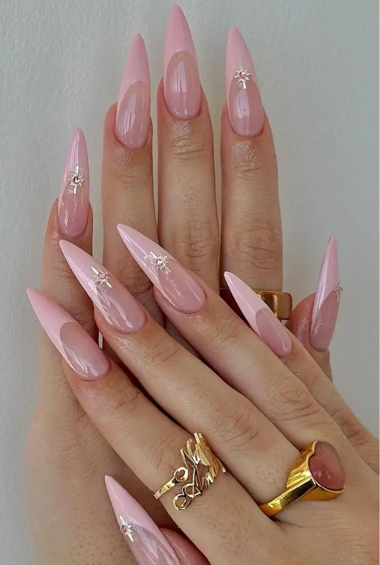 ネイル 長さ出し キラキラネイル 韓国ネイル ロングネイル ワンホンネイル ハンドネイル Josie nail salonのネイルデザイン