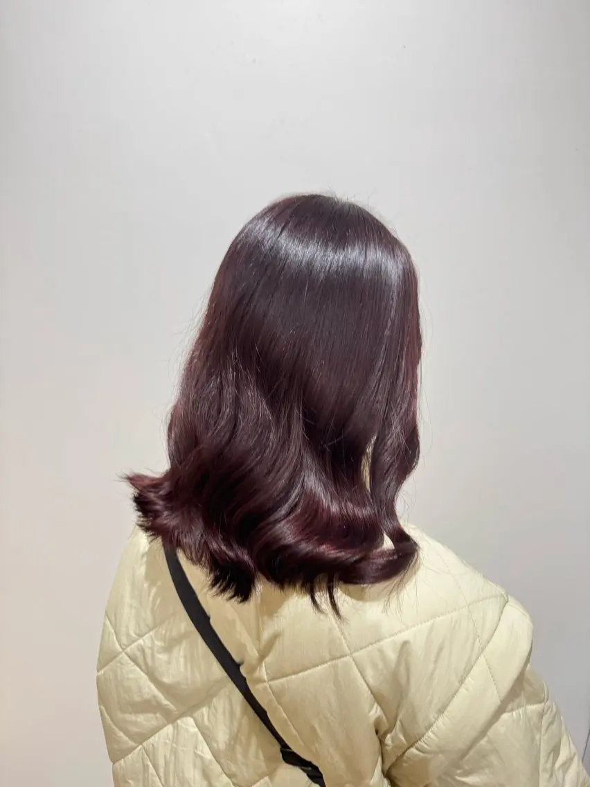 カラー ブラウンカラー ラベンダーカラー 吉田 美咲のヘアスタイル