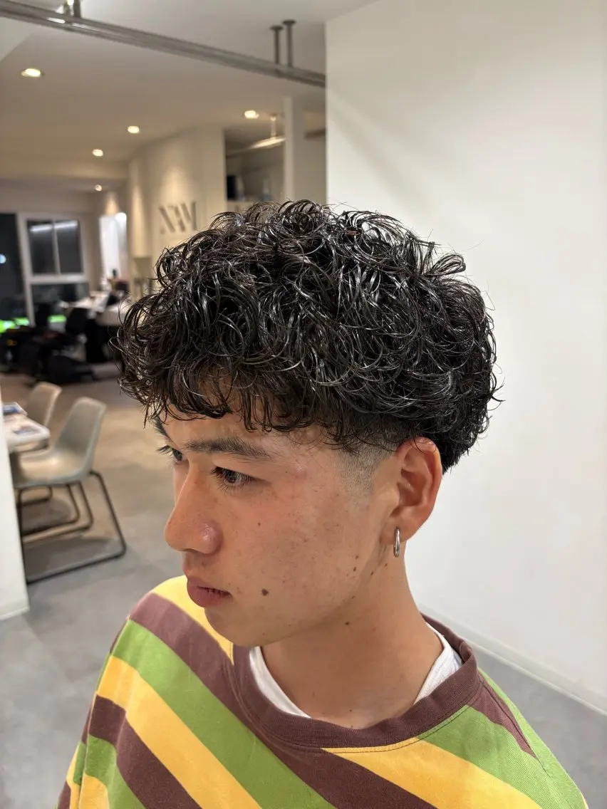 パーマ カット パーマ 深澤 知樹のヘアスタイル