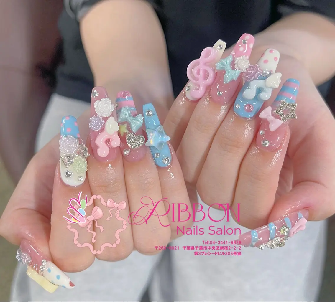 ネイル フレンチネイル ジェルネイル マグネットネイル 持ち込み ニュアンスネイル ハンドネイル Ribbonnail salonのネイルデザイン