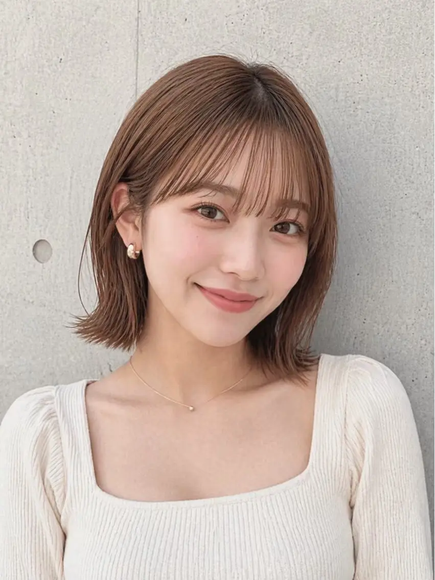 ショート カラー カット ヘアカラー 宇梶 千愛のヘアスタイル