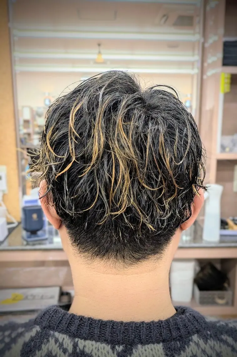 ショート パーマ 理容プラージュ燕三条 福井のヘアスタイル
