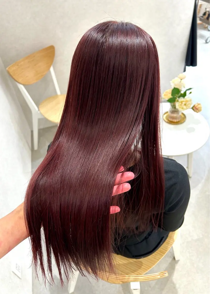 ロング 髪質改善 トリートメント mao🌼 bob オリーブカラー🌿のヘアスタイル