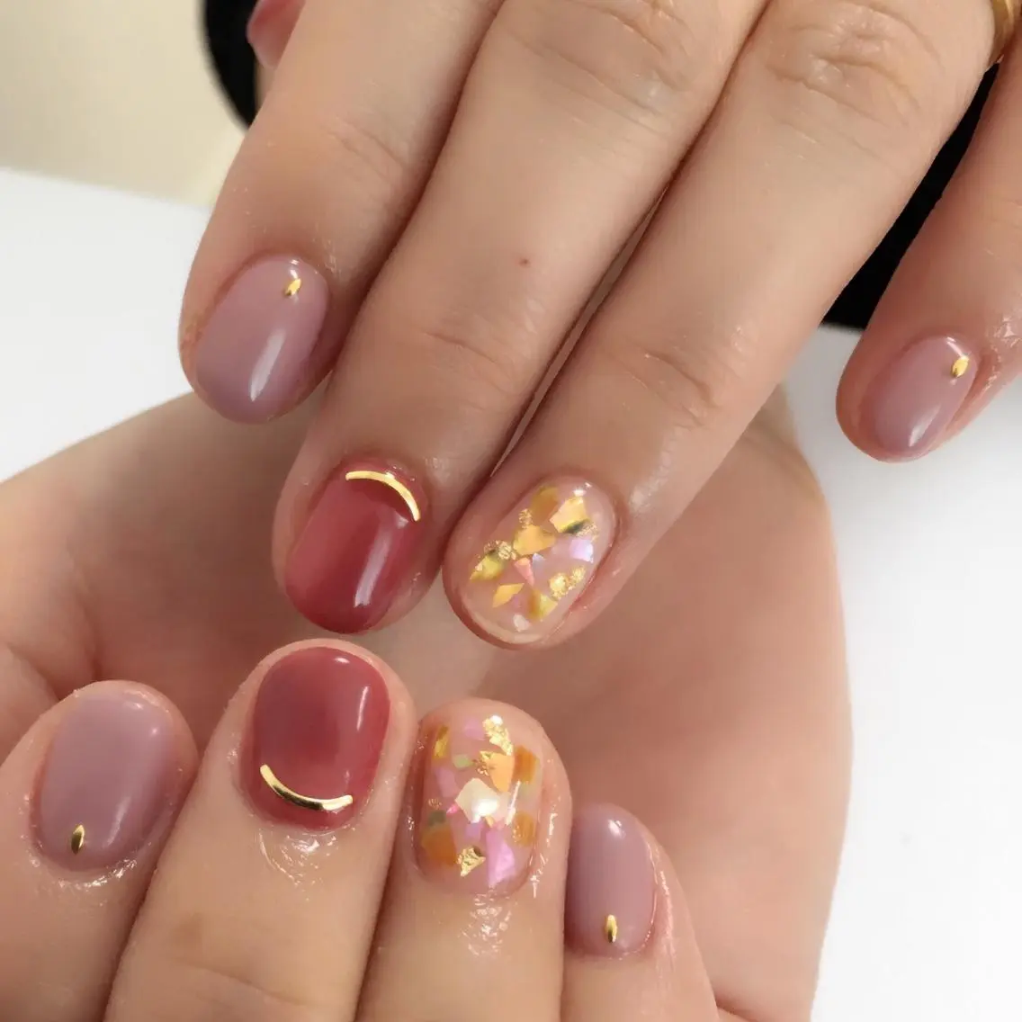 ネイル アートネイル ワンカラーネイル ストーンネイル Nono Nail ノノネイルのネイルデザイン